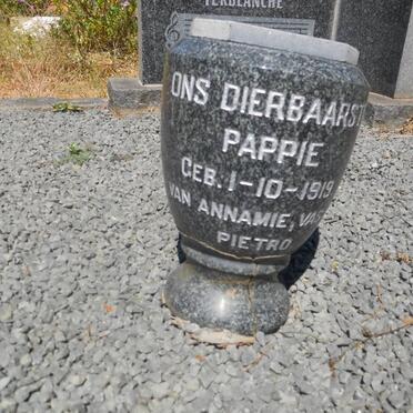 TERBLANCHE Peddie 1919-1958 &amp; Anna Sophia -2012