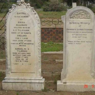 TILBROOK Samuel P. 1833-1925 &amp; Emma MAIN 1832-1896 :: TILBROOK Frederick Samuel -1931