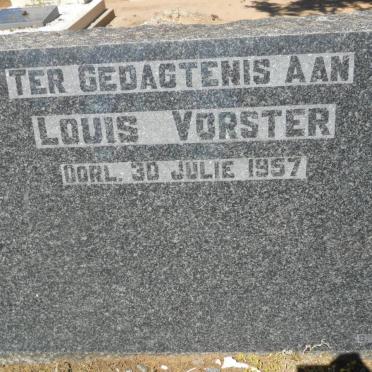 VORSTER Louis -1957