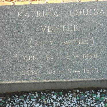 VENTER Katrina Louisa 1899-1975