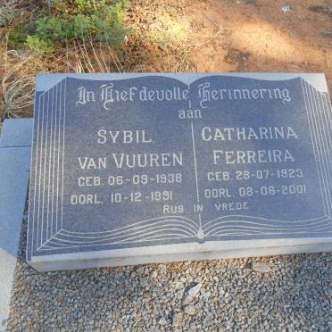 VUUREN Sybil, van 1938-1991 :: FERREIRA Catharina 1923-2001