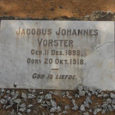 VORSTER Jacobus Johannes 1899-1918