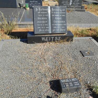 WEITSZ Salman Jakobus 1922-199? &amp; Annie Catherina VAN VUUREN 1924-1993 :: WEITSZ Samuel C. 1947-2009