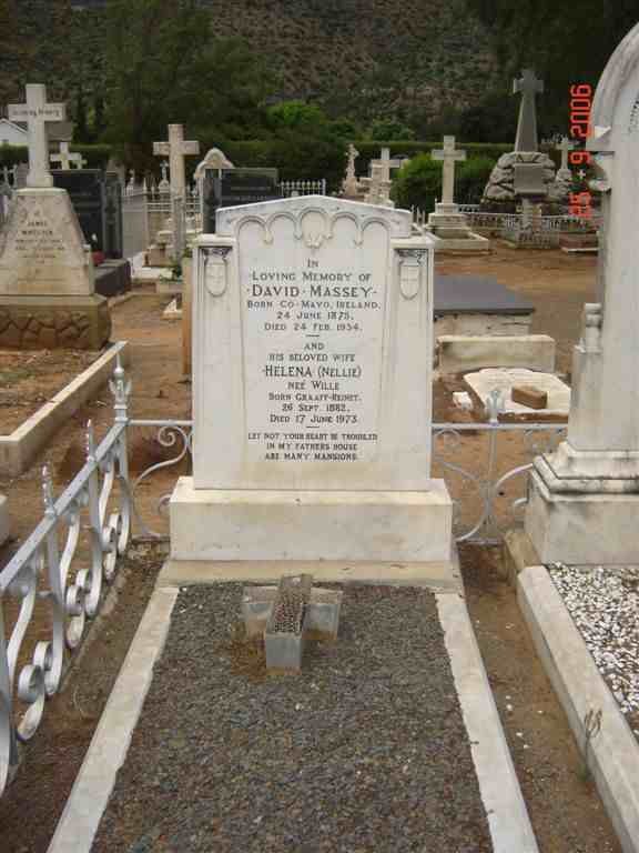 MASSEY David 1873-1954 & Helena WILLE 1882-1973