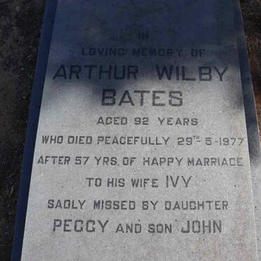 BATES Arthur Wilby -1977