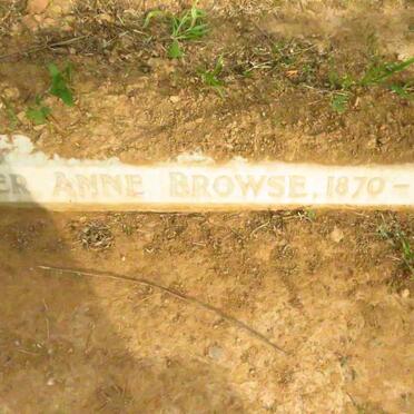 BROWSE Anne 1870-1930