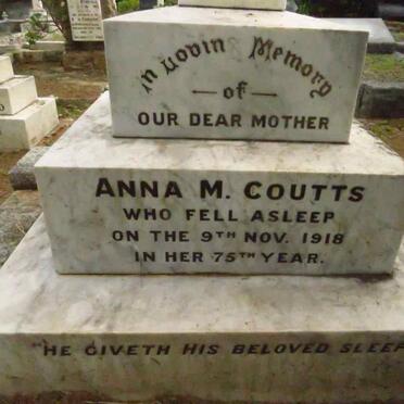 COUTTS Anna M. -1918