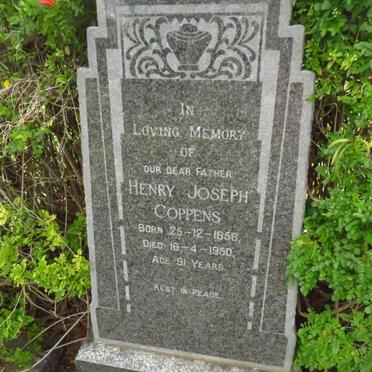 COPPENS Henry Joseph 1858-1950