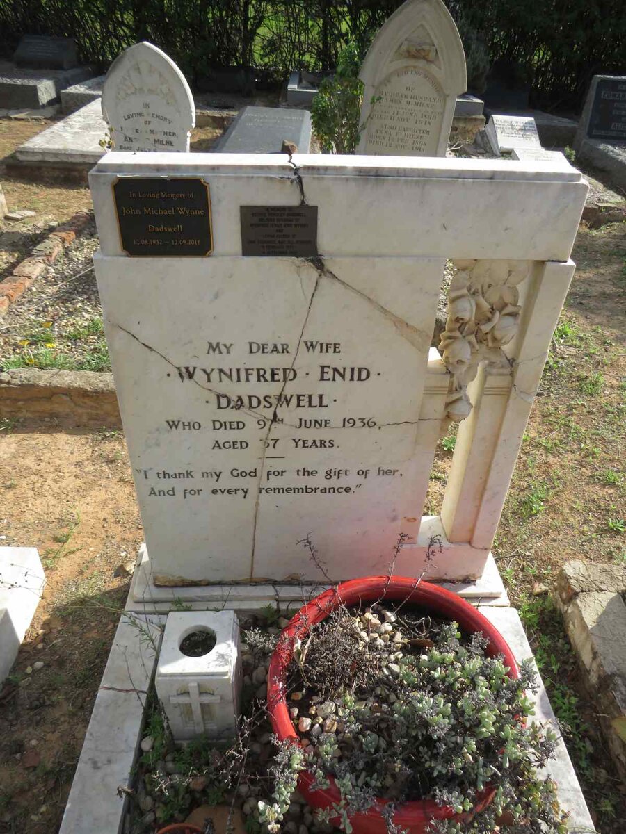 DADSWELL George Hemsley 1893-1960 & Wynifred Enid -1936 :: DADSWELL John Michael Wynne 1932-2016_1