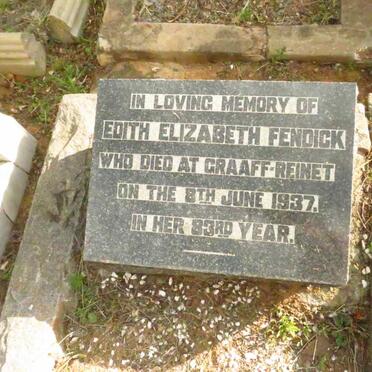 FENDICK Edith Elizabeth -1937