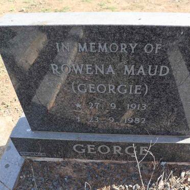 GEORGE Rowena Maud 1913-1982