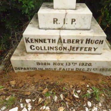 JEFFERY Kenneth Albert Hugh Collinson 1920-1936