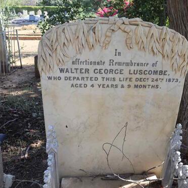 LUSCOMBE Walter George -1873