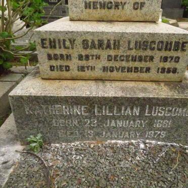 LUSCOMBE Emily Sarah 1870-1958 :: LUSCOMBE Katherine Lillian 1881-1979