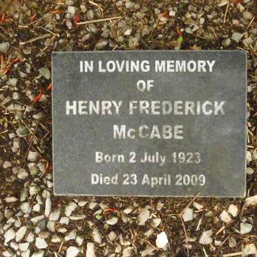 MCCABE Henry Frederick 1923-2009