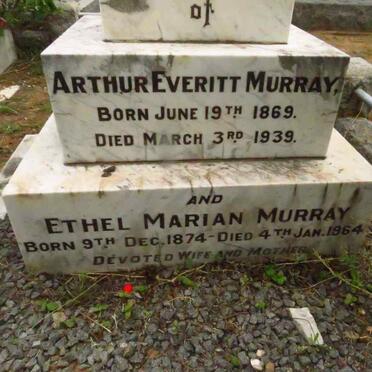 MURRAY Arthur Everitt 1869-1939 & Ethel Marian 1874-1964