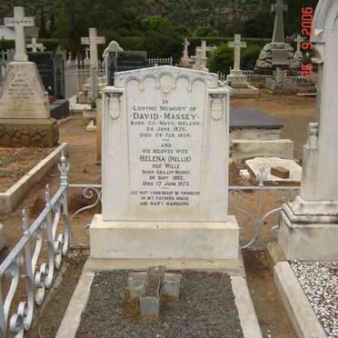 MASSEY David 1873-1954 &amp; Helena WILLE 1882-1973