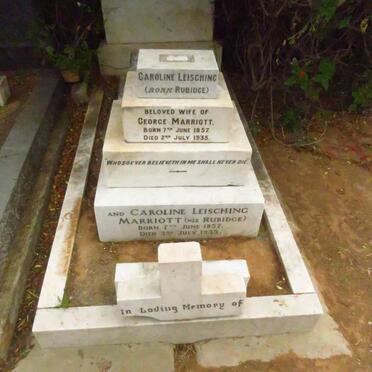 MARRIOTT Caroline Leisching nee RUBIDGE 1857-1935