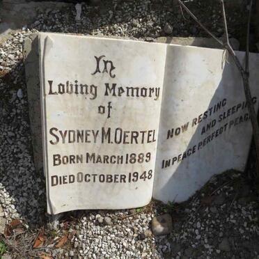 OERTEL Sydney M. 1889-1948