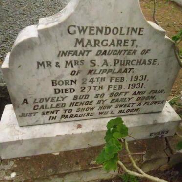 PURCHASE Gwendoline Margaret 1931-1931
