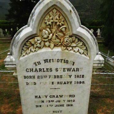 STEWART Charles 1812-1898 :: CRAWFORD Mary 1842-1918