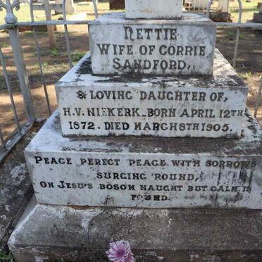 SANDFORD Nettie 1872-1905