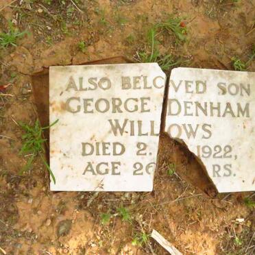 WILLOWS George Denham -1922