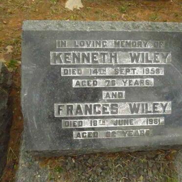 WILEY Kenneth -1958 & Frances -1981