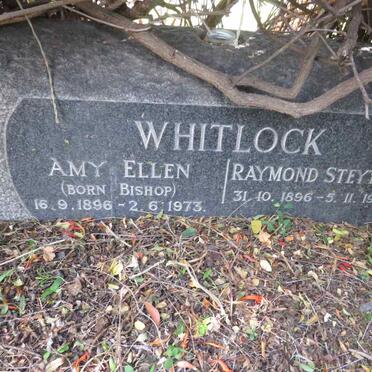 WHITLOCK Raymond Steytler 1896-1967 & Amy Ellen BISHOP 1896-1973