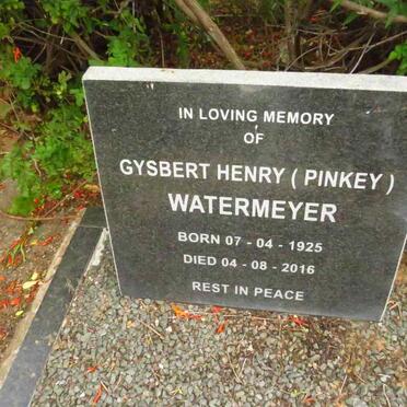 WATERMEYER Gysbert Henry 1925-2016