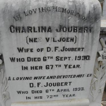 JOUBERT D.F. -1933 &amp; Charlina VILJOEN -1930