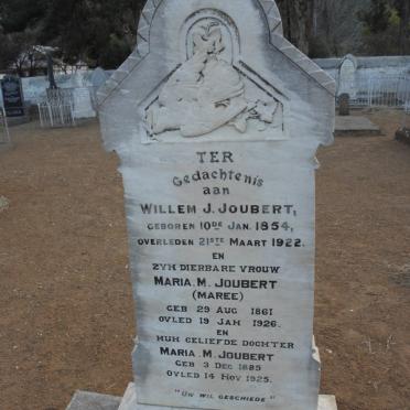 JOUBERT Willem J. 1854-1922 &amp; Maria M. MAREE 1861-1926 :: JOUBERT Maria M. 1885-1925