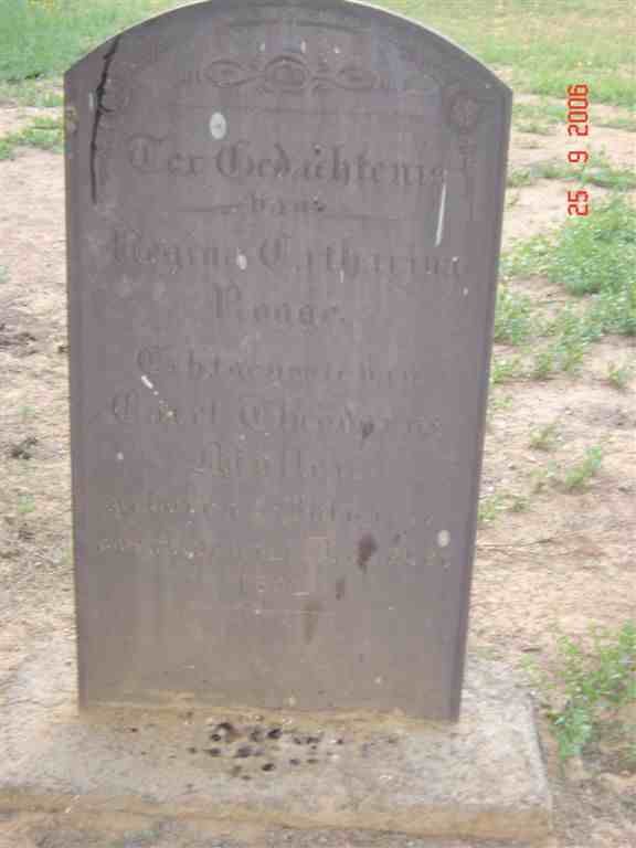 MULLER Regina Catharina nee ROGGE  -1842