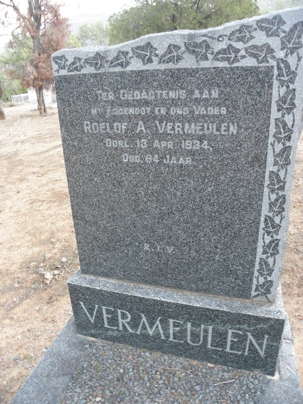 VERMEULEN Roelof A. -1934