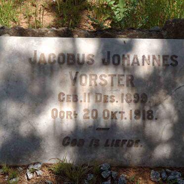 VORSTER Jacobus Johannes 1899-1918