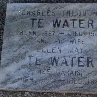 WATER Charles Theodore, TE 1887-1964 &amp; Ellen May MARAIS 1894-1983