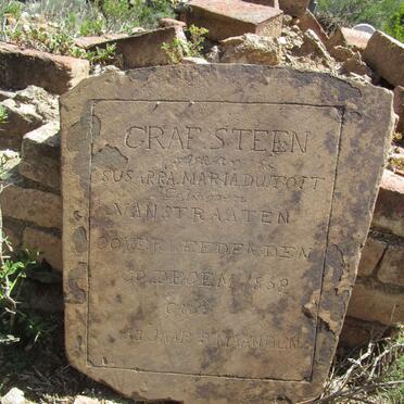 TOIT Susarra Maria, du nee VAN STRAATEN -1868