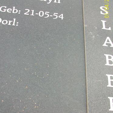 SLABBERT van Rhyn 1954-