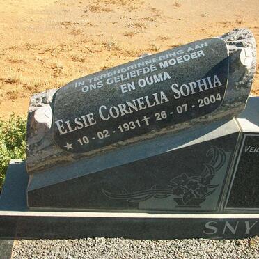 SNYMAN Elsie Cornelia Sophia 1931-2004