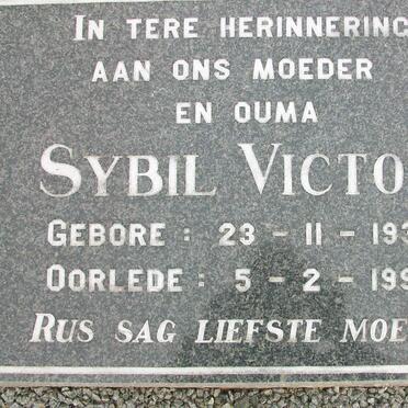 VICTOR Sybil 1936-1995