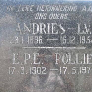 STEYN L.V. 1896-1954 &amp; E.P.E. 1902-1979