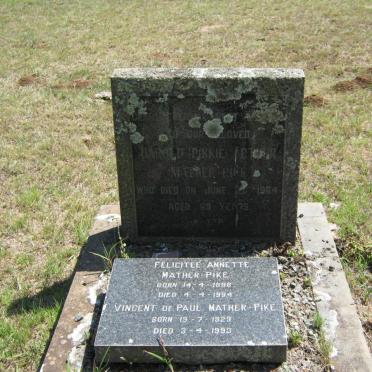 PIKE Harold Arthur, MATHER -1964 :: MATHER-PIKE Felicitee Annette 1898-1994 :: MATHER-PIKE Vincent de Paul 1929-1993