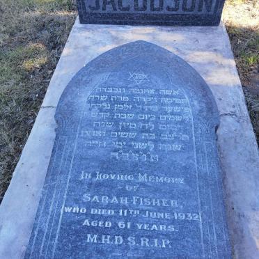 JACOBSON Sarah Fisher -1932