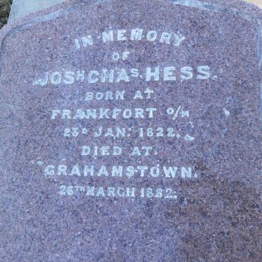 HESS Josh Chas 1822-1882