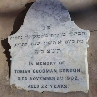 GORDON Tobiah Goodman -1902