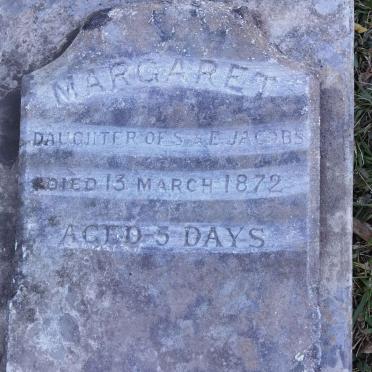 JACOBS Margaret 1872-1872