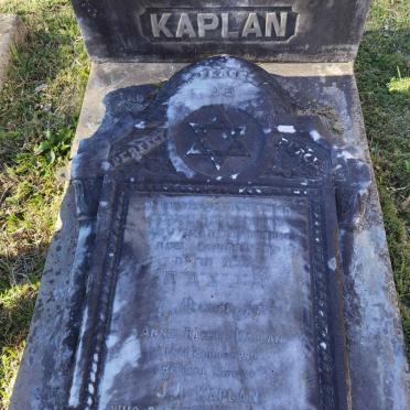KAPLAN Annie Rachel nee ZIMMERMAN -1915