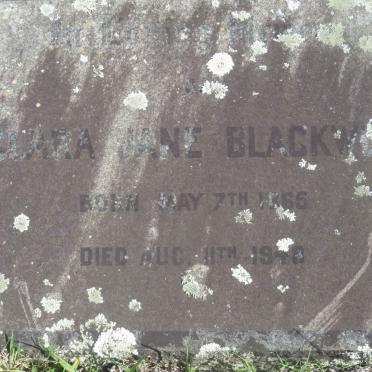 BLACKWELL Clara Jane 1865-1948
