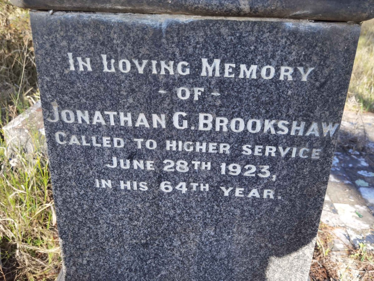 BROOKSHAW Jonathan G. -1923