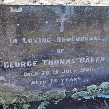 BAKER George Thomas -1941